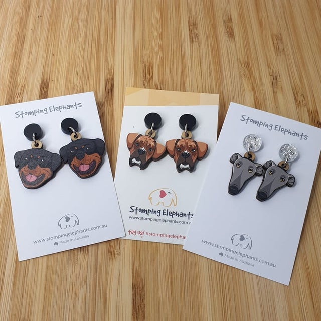 Stomping deals elephant earrings